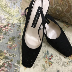 nina black evening shoes
